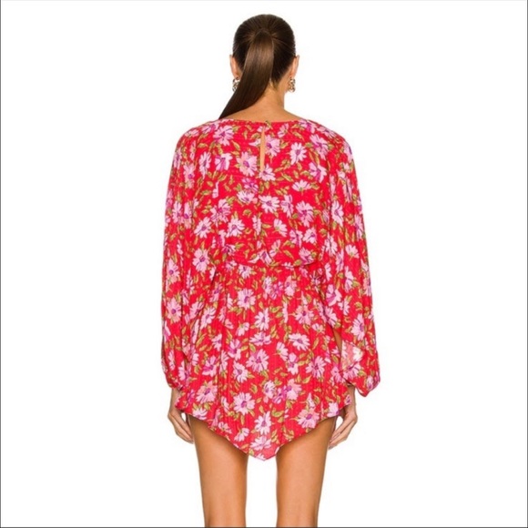 Love Shack Fancy Anila Dress - mambo red size small - Picture 2 of 11